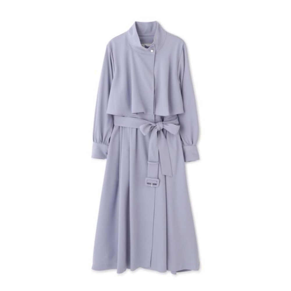 Lavender Layered Midi Dress/Jacket long sleeve NWOT size S to M